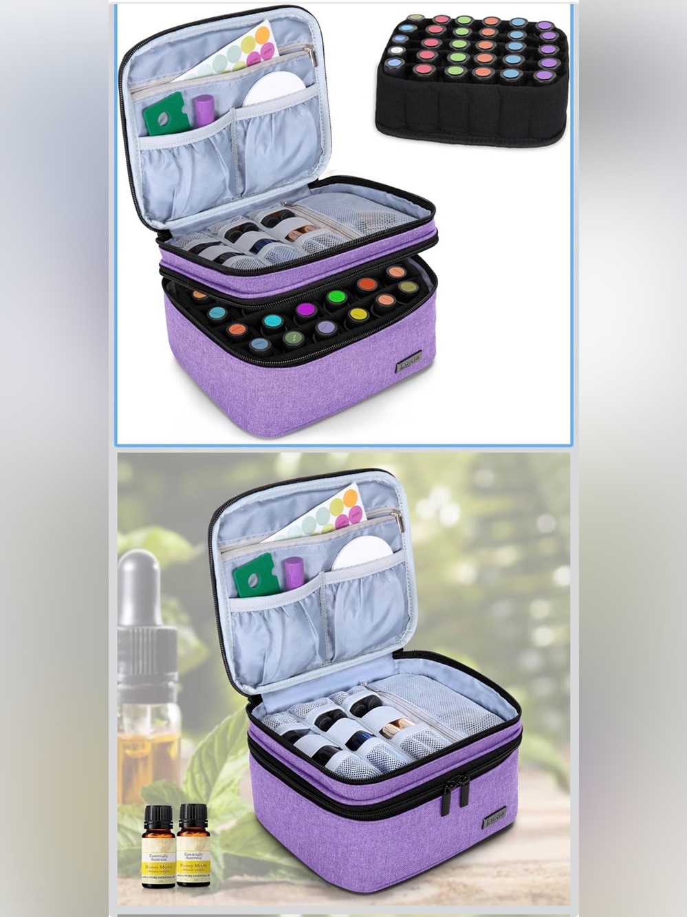 LUXJA Double-Layer Essential Oil Carrying Case